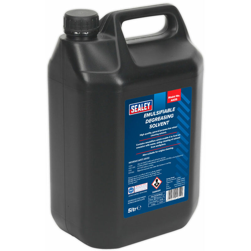 AK05 Degreasing Solvent Emulsifiable 5L - Sealey