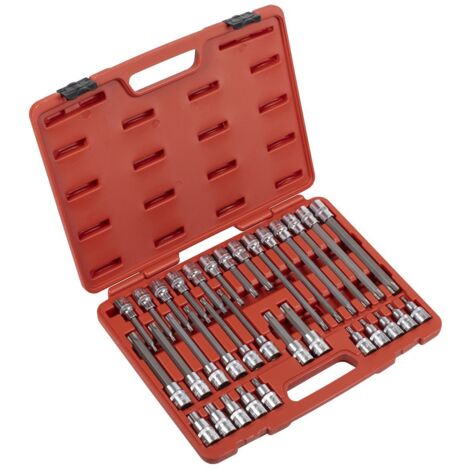 Sealey AK2194 Premier TRX-Star Socket Bit Set 1/2""Sq Drive 32pc