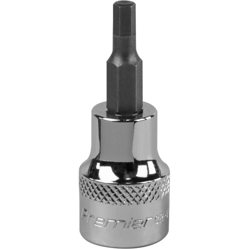 SBH007 Premier Hex Socket Bit 3/8''Sq Drive 4mm - Sealey