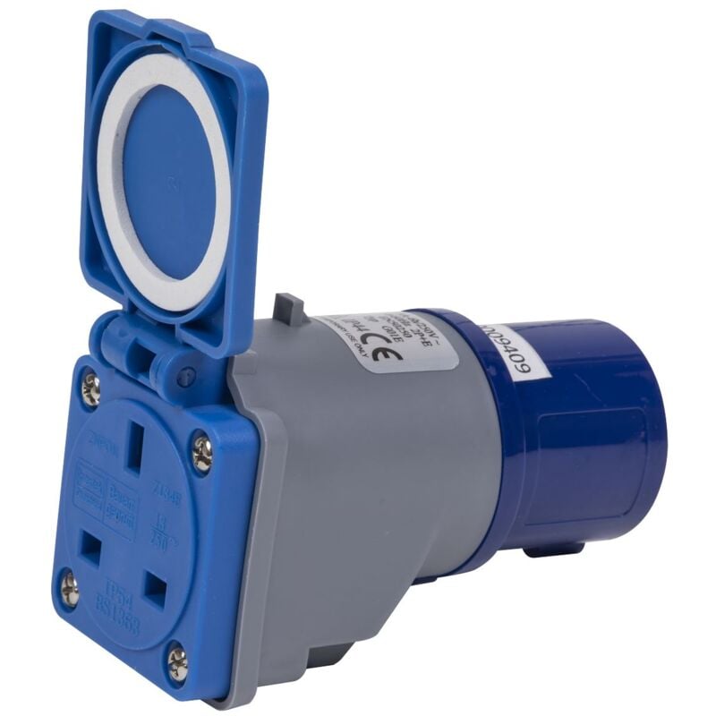 W1613PS Socket Adaptor 16A/13A 230V - Sealey