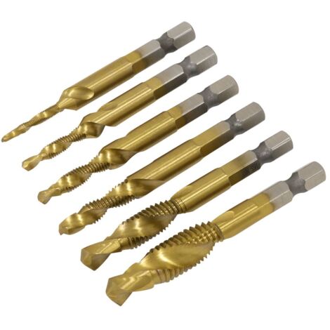 Sealey AK3025 Combination Drill & Tap Bit Set 6pc