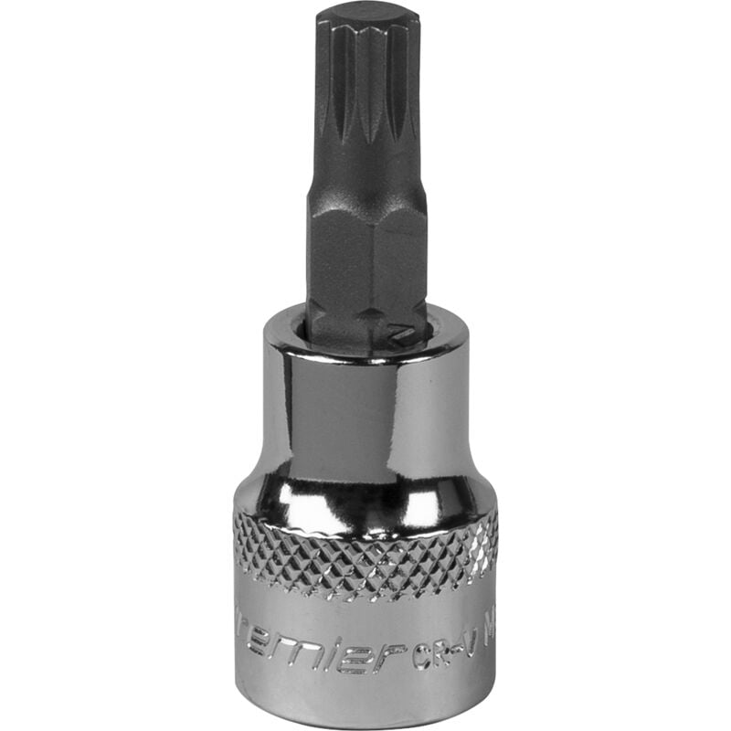 SBS006 Premier Spline Socket Bit 3/8'Sq Drive M8 - Sealey