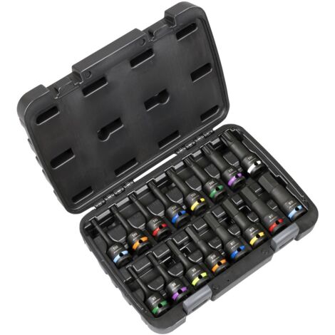 Sealey AK56005 Premier Hex & TRX-Star Impact Socket Bit Set 1/2""Sq Drive 16pc