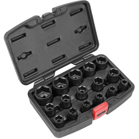 Sealey AK5624M Premier Impact Socket Set 1/2""Sq Drive 16pc