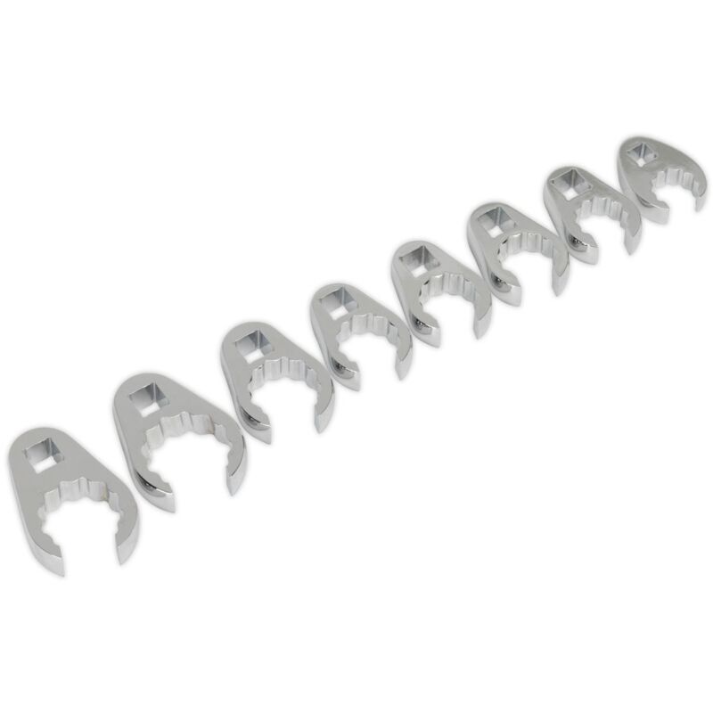 Sealey AK5981 Crow's Foot Spanner Set 8Pc 1/2"sq Drive Metric, Multi