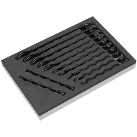 Sealey AK63263B Premier Black Combination Spanner Set 12pc