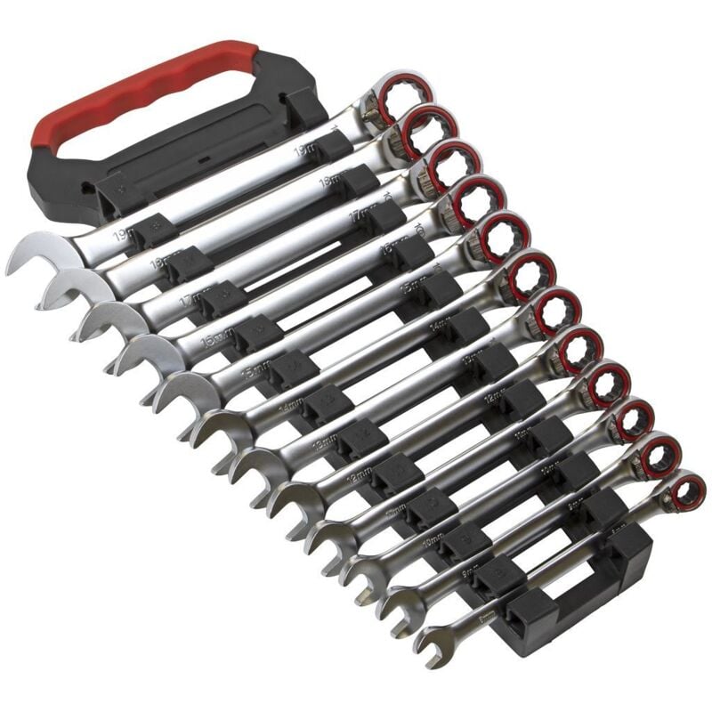 Sealey - Premier Platinum Reversible Ratchet Combination Spanner Set 12pc AK63944