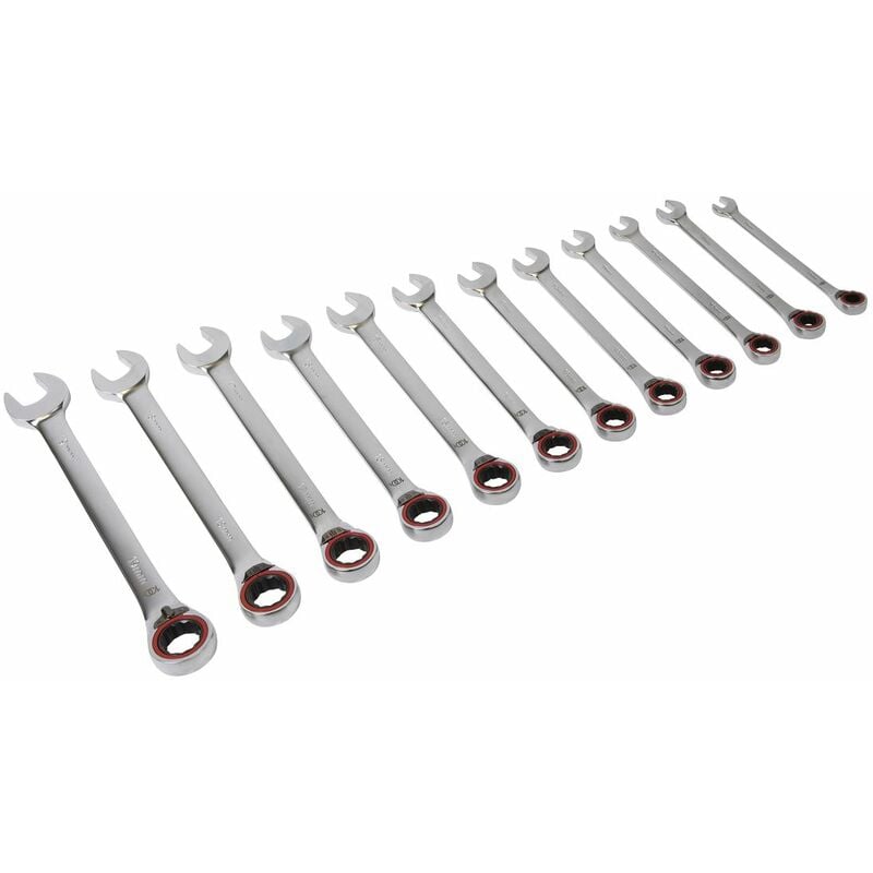 Reversible Ratchet Combination Spanner Set 12pc Metric Platinum Series AK63944 - Sealey