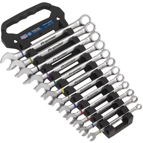 Sealey AK63950 Premier Platinum Anti-Slip Combination Spanner Set 12pc