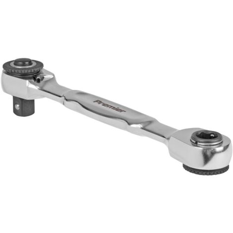 Sealey AK6972 Micro Ratchet Bit Driver & Wrench 1/4""Sq & 1/4""Hex Drive