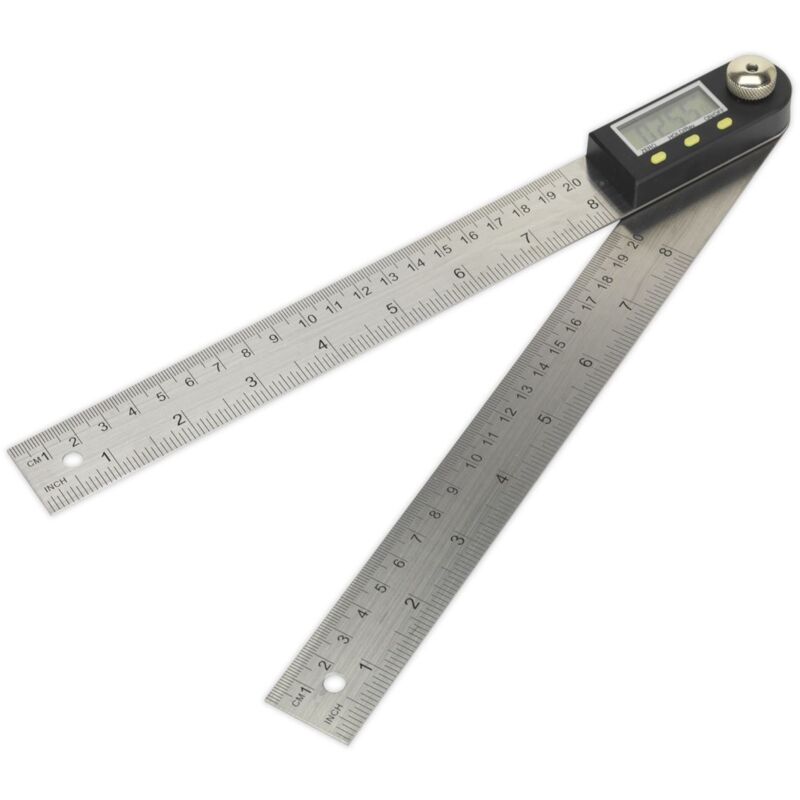 AK7200 Digital Angle Rule 8'' (200mm) - Sealey