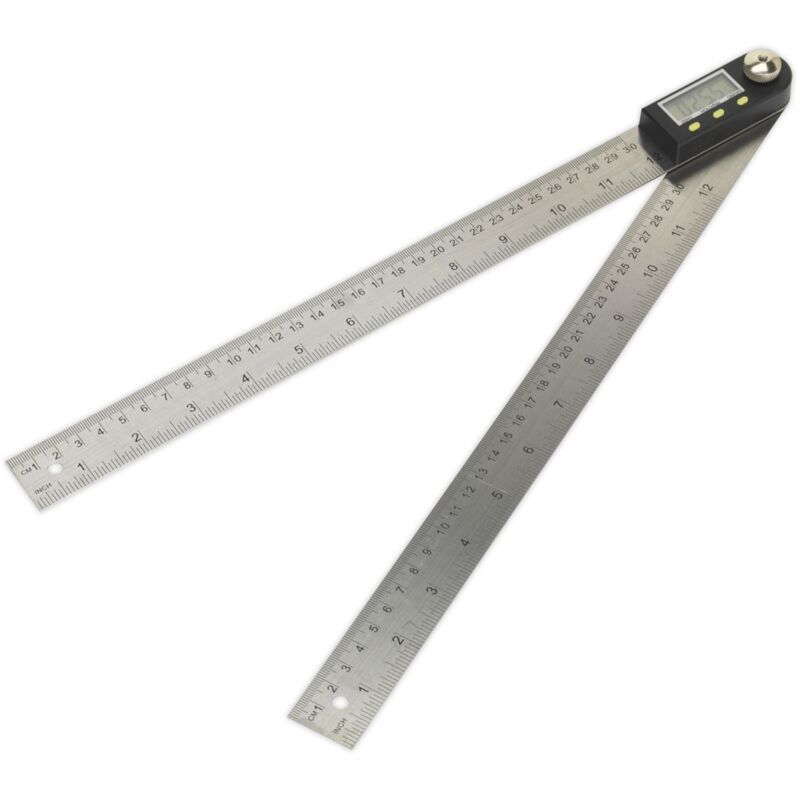 AK7300 Digital Angle Rule 12'' (300mm) - Sealey