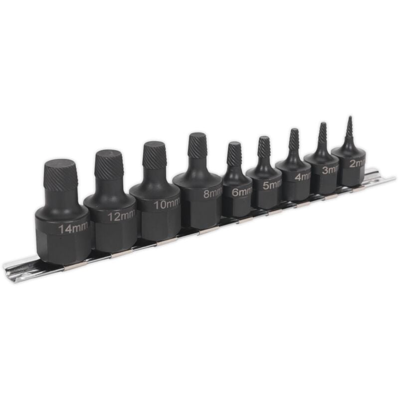 AK7222 Stud Extractor Set 9pc - Sealey