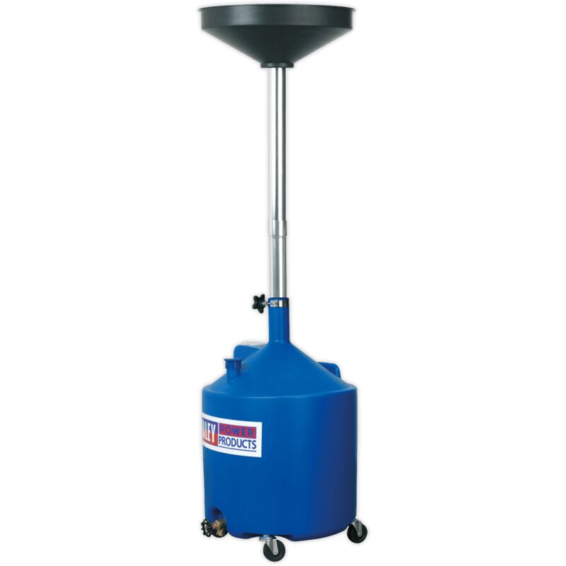 Sealey AK80D Mobile Oil Drainer 80L Gravity Discharge