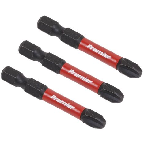 Sealey AK8231 Premier Phillips Impact Power Tool Bits 3 x 50mm 3pc