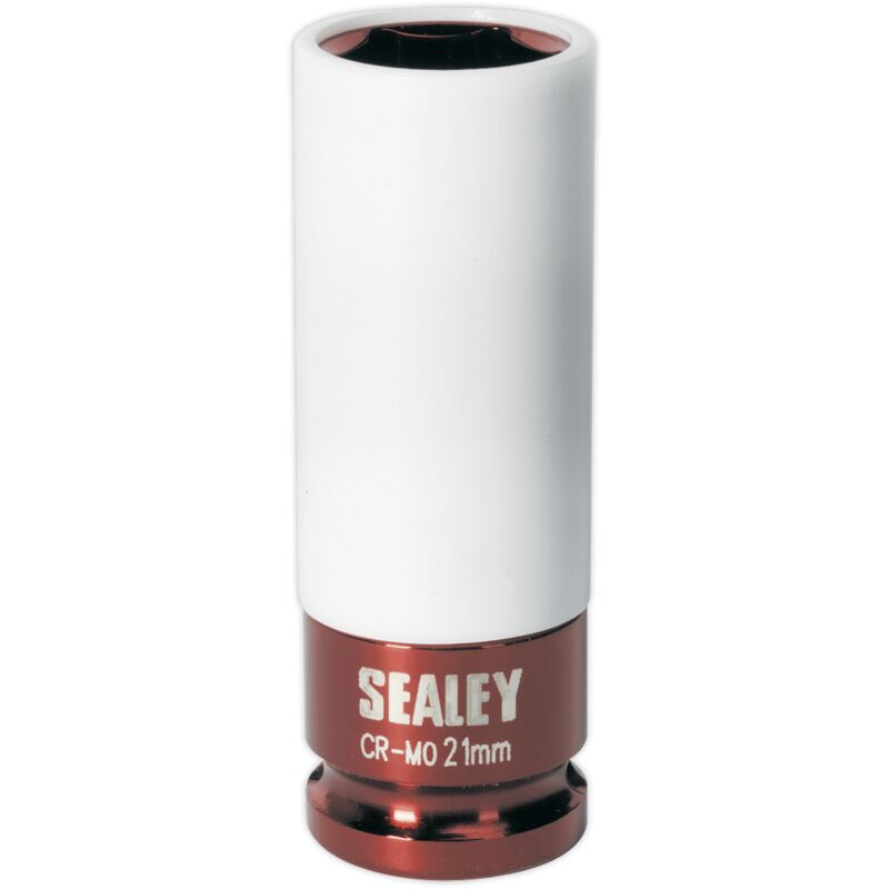 SX03021 Alloy Wheel Impact Socket 21mm 1/2'Sq Drive - Sealey