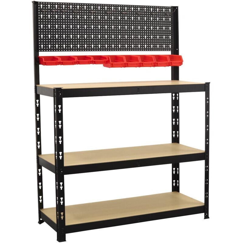 Sealey AP12601 Steel Workbench with Pegboard 1m