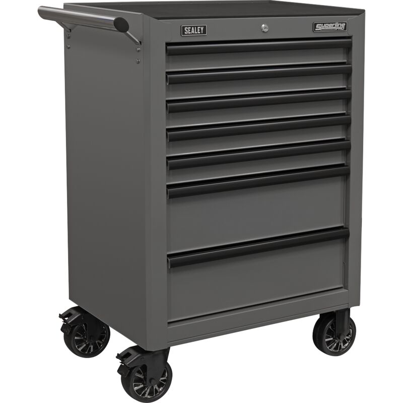 AP26479TG Superline pro® Rollcab 7 Drawer - Grey/Black - Sealey