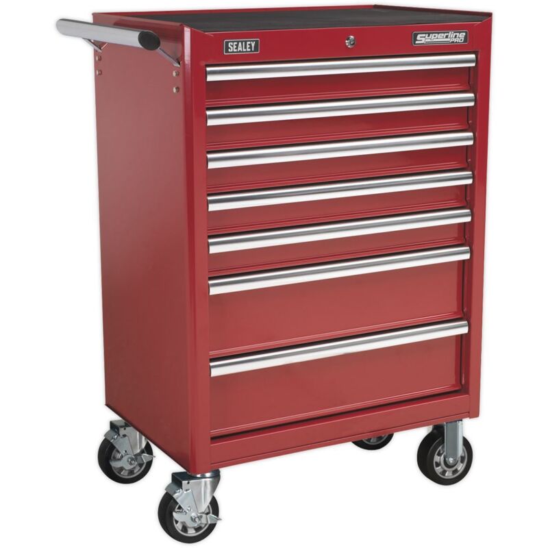 AP33479 Superline pro Rollcab 7 Drawer - Red - Sealey