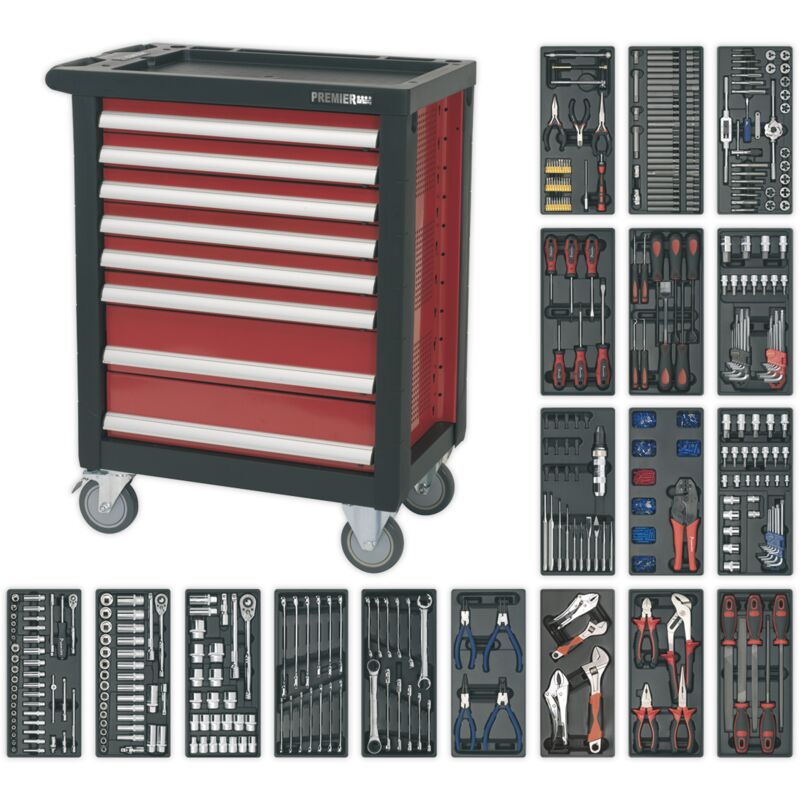 Sealey - AP2408TTC08 Premier&trade Rollcab 8 Drawer with 707pc Tool Kit