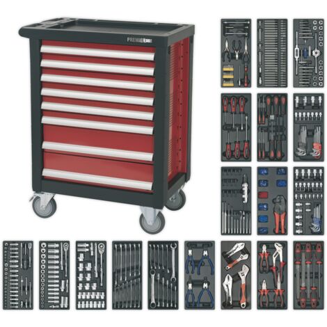 Sealey AP2408TTC08 Premier&trade Rollcab 8 Drawer with 707pc Tool Kit