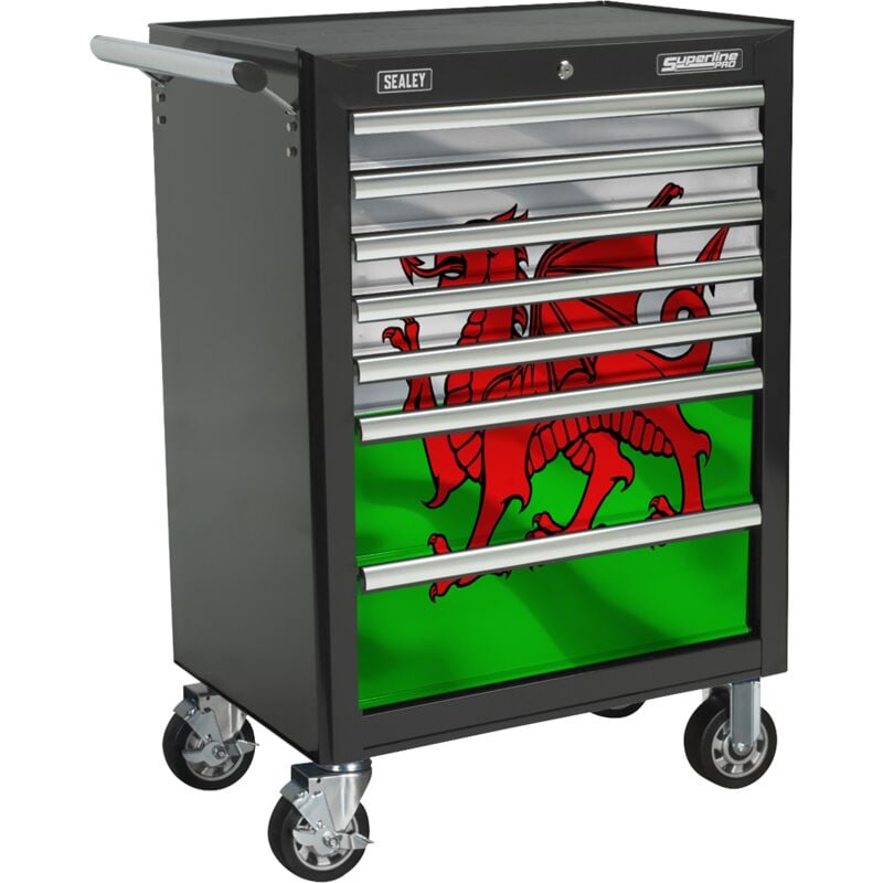 Sealey - AP26479TBWALES Superline pro® Rollcab 7 Drawer & Wales Graphics Pack