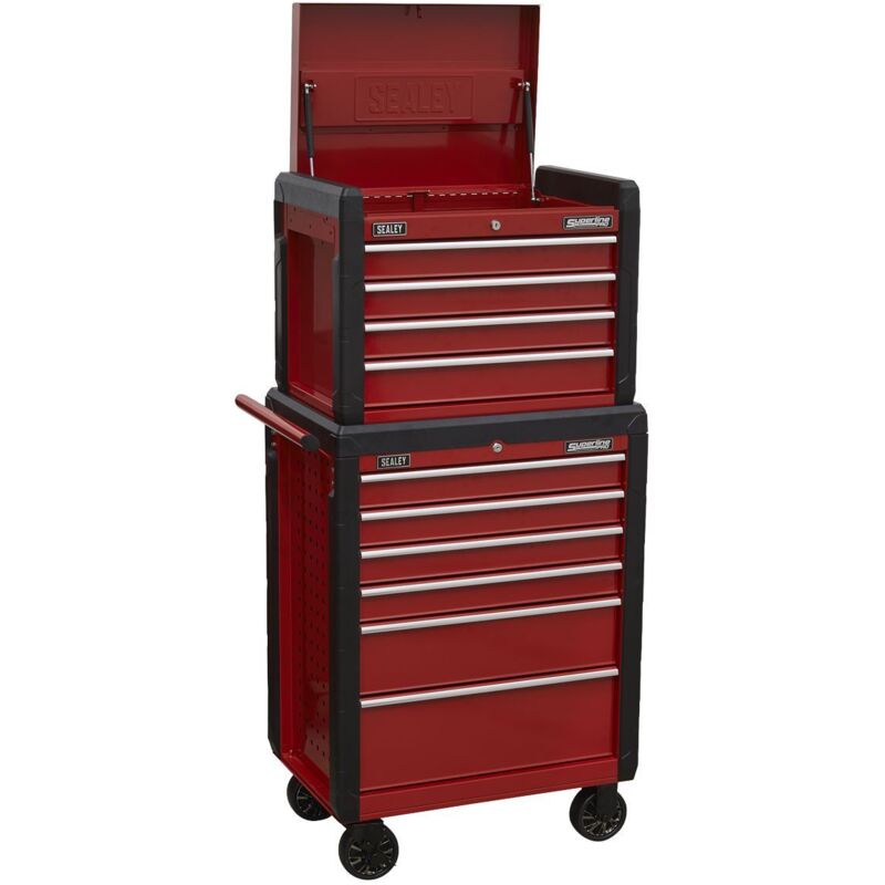 Sealey Superline PRO® Topchest & Rollcab Combination 10 Drawer AP3410STACK