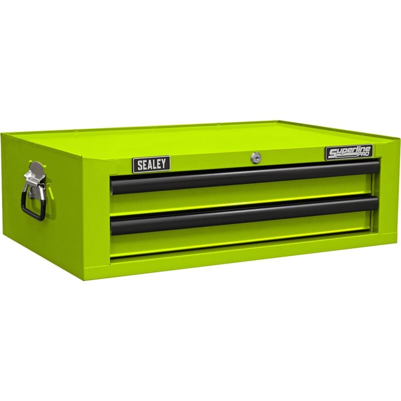 AP26029THV Superline pro® Mid-Box Tool Chest 2 Drawer - Green/Black - Sealey