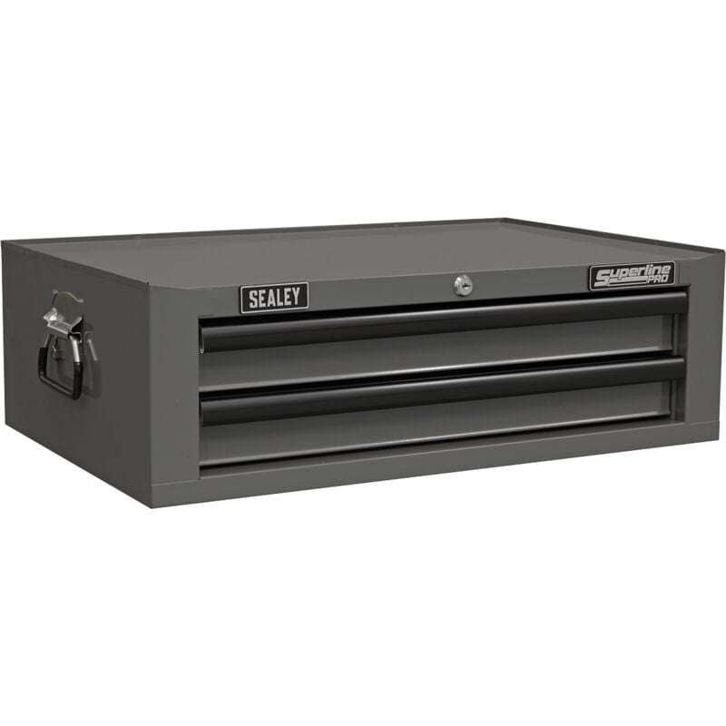 AP26029TG Superline pro® Mid-Box Tool Chest 2 Drawer - Grey/Black - Sealey