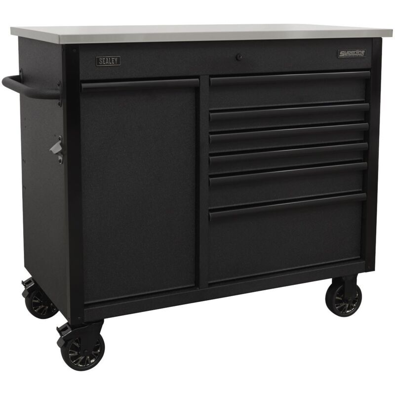 Sealey - AP4206BE Superline PRO® Mobile Tool Cabinet with Power Tool Charging Drawer 1120mm