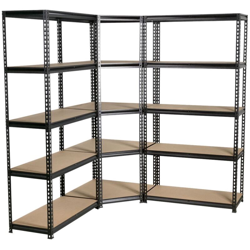 Sealey AP7150COMBO1 Corner Racking Unit with 5 Shelves - Set of 3