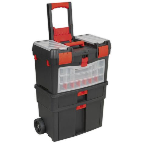 Sealey AP850 Mobile Toolbox with Tote Tray & Removable Assortment Box
