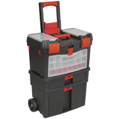 Sealey AP850 Mobile Toolbox with Tote Tray & Removable Assortment Box
