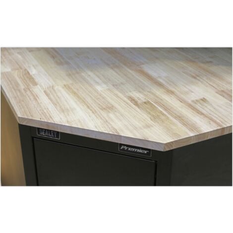 Sealey APMS18 Premier™ Hardwood Corner Worktop 930mm