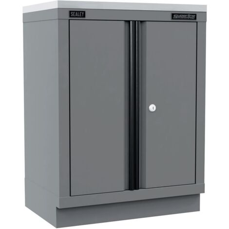 Sealey APMS33BE Superline PRO Black Edition Modular Floor Cabinet 2 Door 680mm