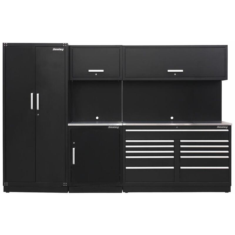 Sealey - Premier 3.3m Storage System - Stainless Worktop APMSCOMBO2SS