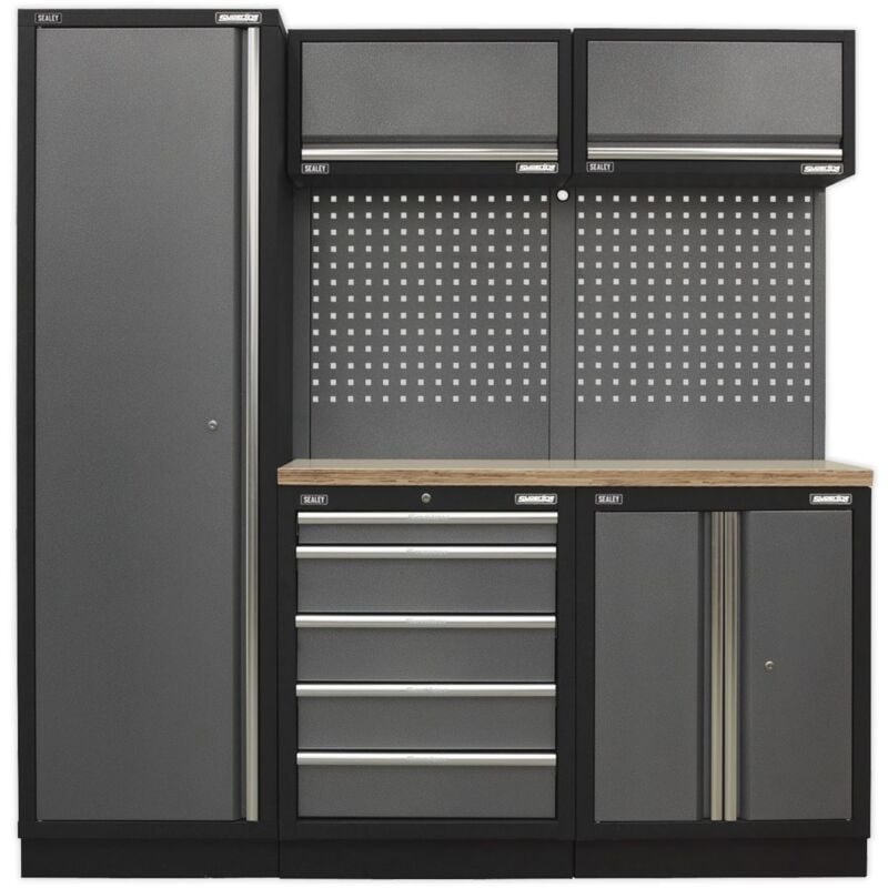 Sealey - Superline PRO® Storage System - Wood Worktop APMSSTACK02W