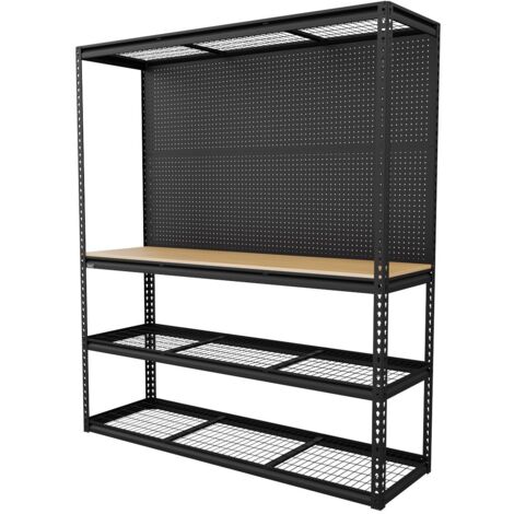 Sealey APMWB1 Heavy-Duty Modular Workbench with Racking & Pegboard 1820mm 300kg Capacity Per Level
