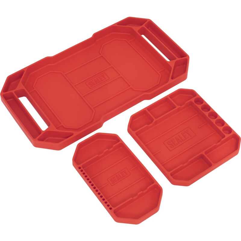 Sealey - APNST4 Non-Slip Flexible Tool Trays - Pack of 3