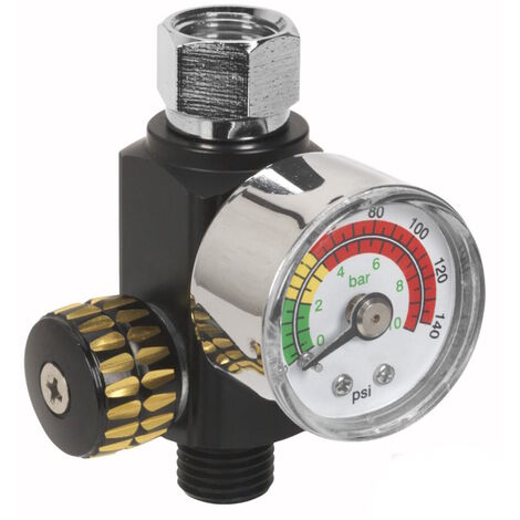 Sealey AR01 On-Gun Pressure Regulator/Gauge