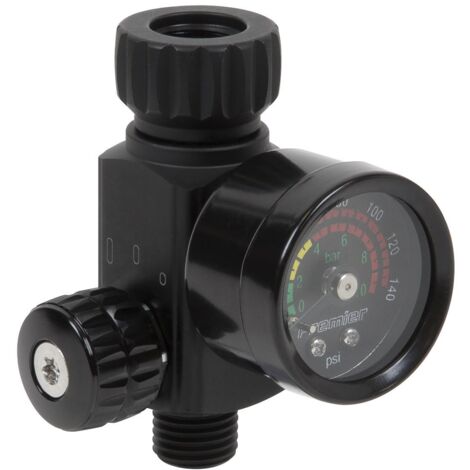 Sealey AR02 Premier On-Gun Air Pressure Regulator/Gauge with Glass Lens
