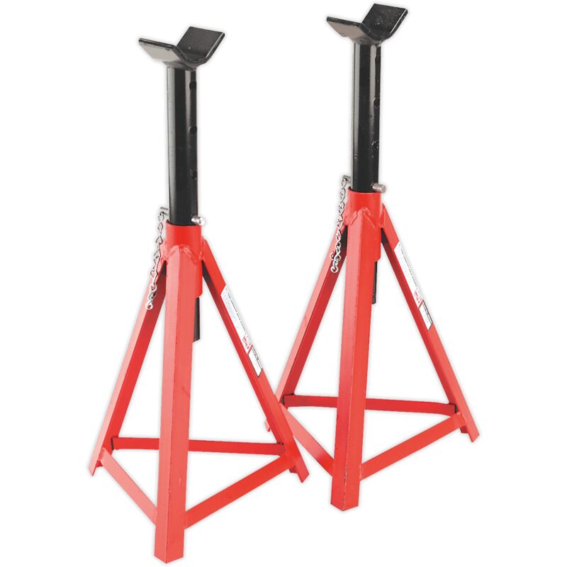 AS3000 Axle Stands (Pair) 2.5tonne Capacity per Stand Medium Height - Sealey