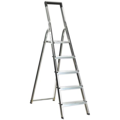 Sealey ASL5 Step Ladder 5-Tread Aluminium - EN 131