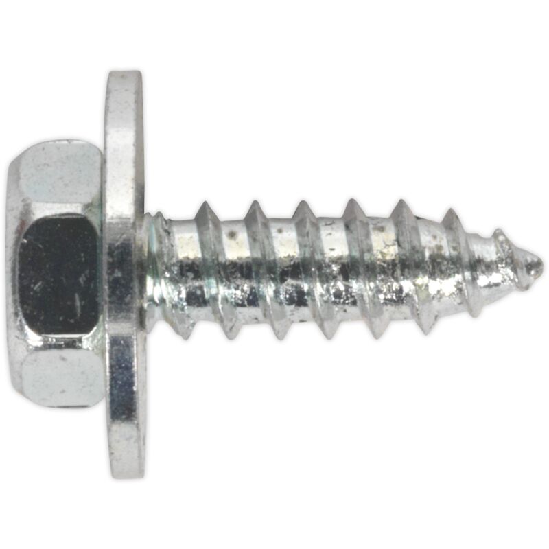 ASW812 Acme Screw with Captive Washer #8 x 1/2' Zinc Pack of 50 - Sealey