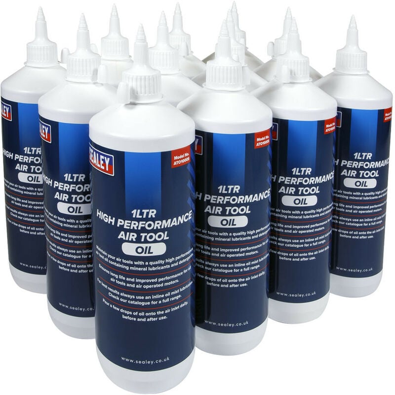ATO/1000 Air Tool Oil 1L Pack of 12 - Sealey