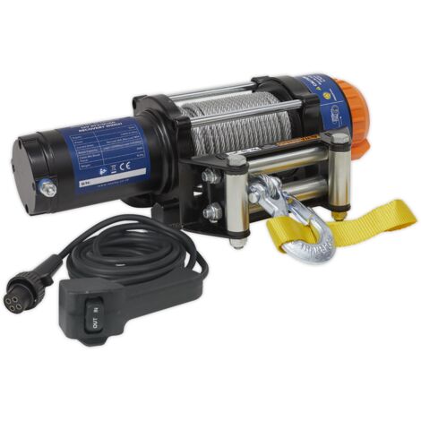 Sealey ATV/Quad Recovery Winch 2040kg (4500lb) Line Pull 12V ATV2040