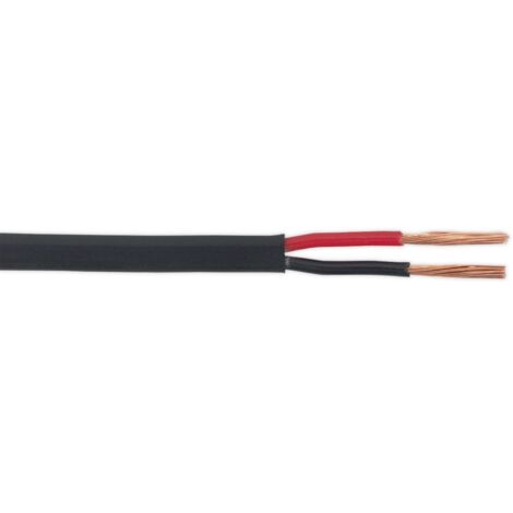 Sealey Automotive Cable Thin Wall Flat Twin 2 x 1mm� 32/0.20mm 30m Black AC3220TWTN