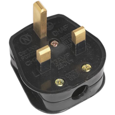 Sealey Black 13A Plug PL13/320S
