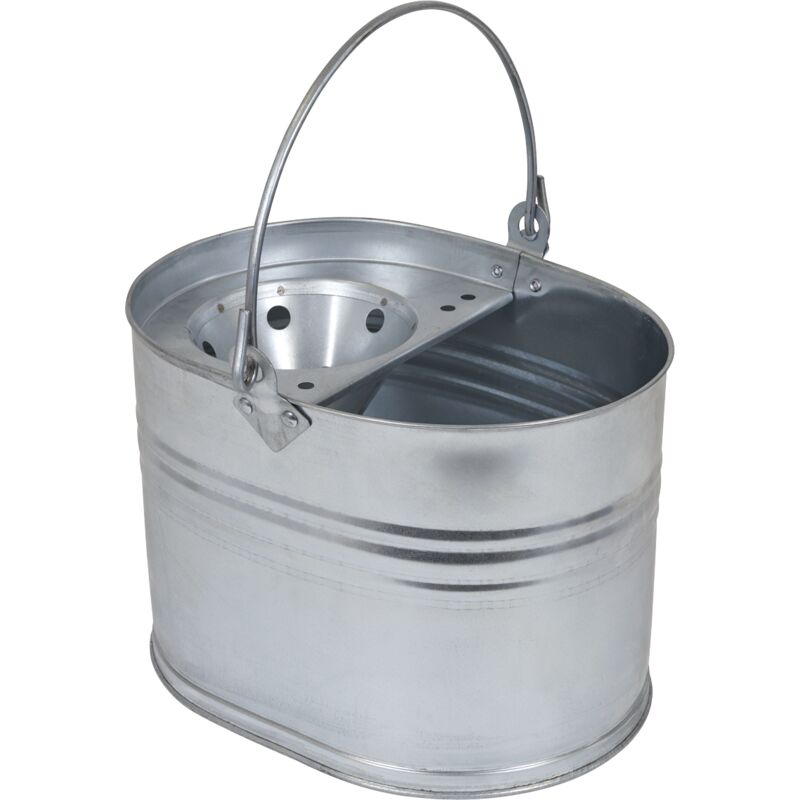 BM08 Mop Bucket 13L - Galvanized - Sealey