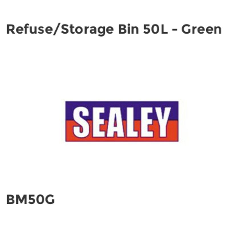 Sealey - Refuse/Storage Bin 50L - Green